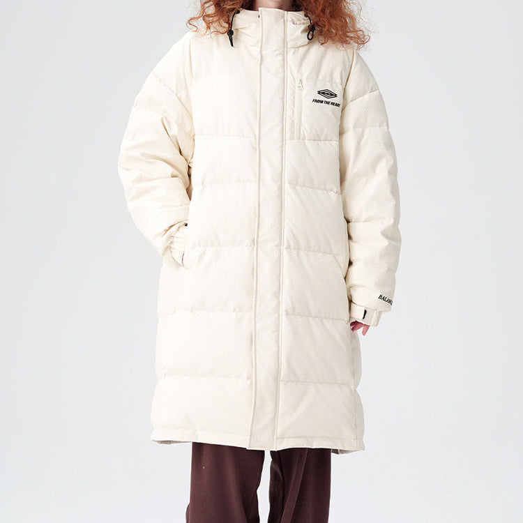 Nordic Minimalist Puffer Long Coat