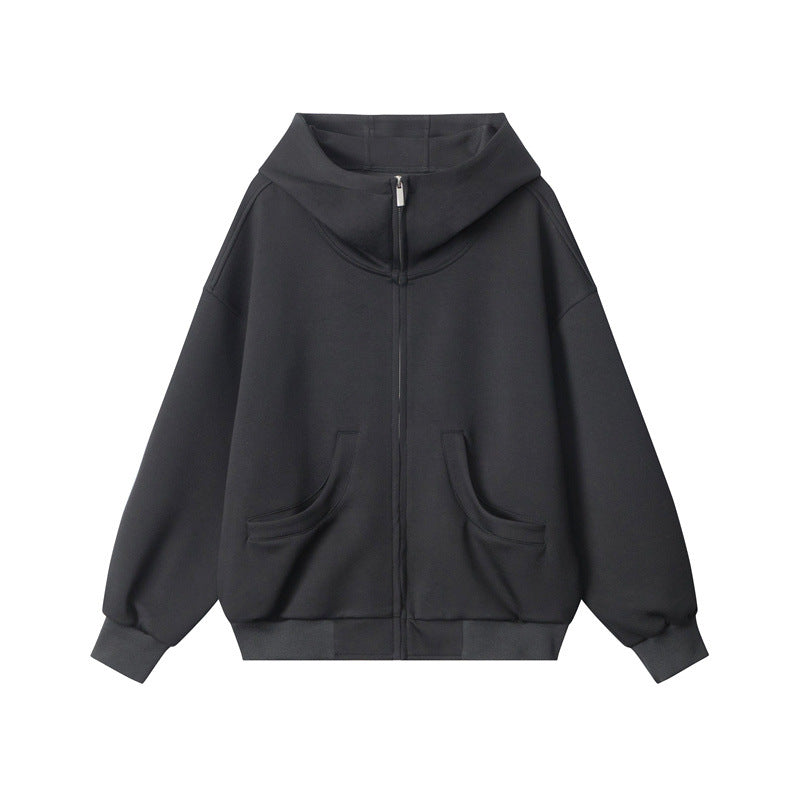 Oversized Zip-Up Hoodie for Effortless Street Style