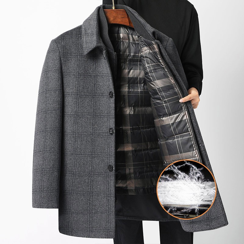 Metropolitan Wool Down Coat | Premium 2-in-1 Winter Overcoat