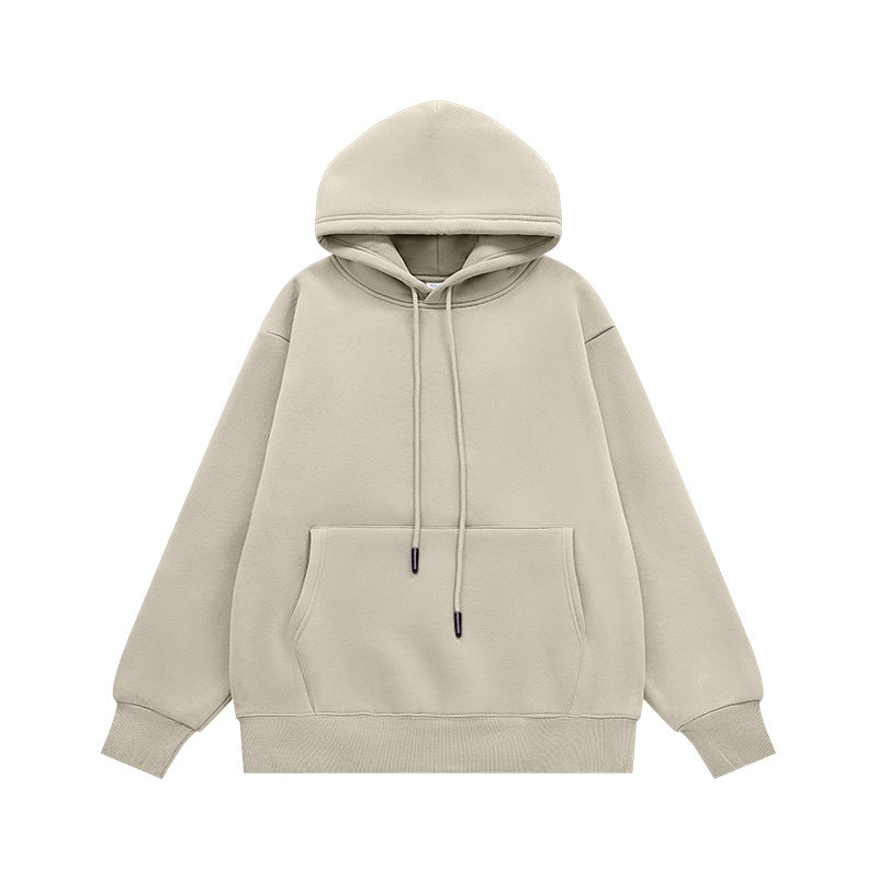 Beige oversized hoodie on a white background