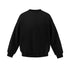 Men’s oversized sweatshirt black flat front, crewneck with rib hem