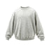 Men’s oversized sweatshirt light gray flat front, drop shoulder