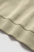 Rib hem and seam detail on men’s oversized sweatshirt light khaki