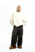 Women’s oversized sweatshirt off white full body relaxed fit with cargo pants