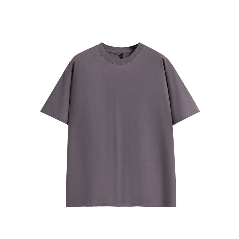 Oversized moisture-wicking t-shirt in muted purple, unisex streetwear fit