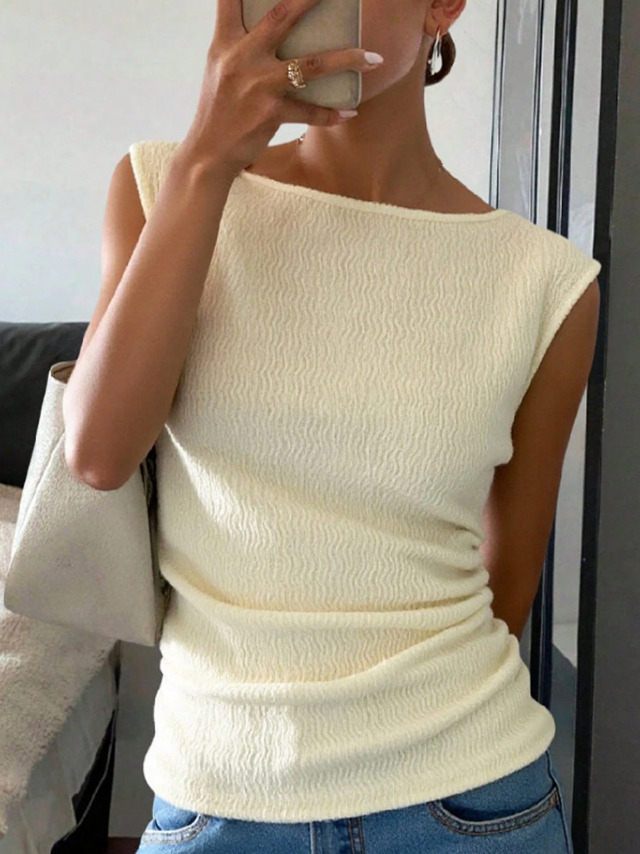 売れ筋商品|||ダナ キャラン ニューヨーク カットソー トップス レディース Women's Textured Knit Sleeveless Top Scuffed Citron Donna Karan New York Women's Textured Knit Sleeveless Top