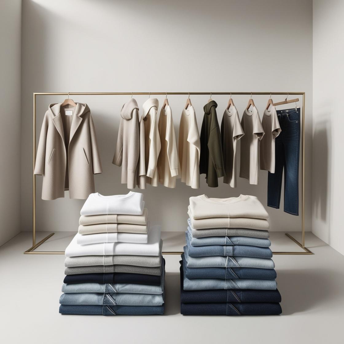 Thoughtfully curated collection showing quality essentials in timeless colors