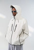 Off-white windbreaker jacket three-quarter back view