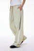 Light gray wide leg pants side view, airy stride