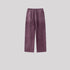 Purple wide-leg sweatpants with drawstring waist and straight-leg silhouette displayed on light background