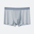 Grey boxer briefs with matching waistband, smooth seamless design