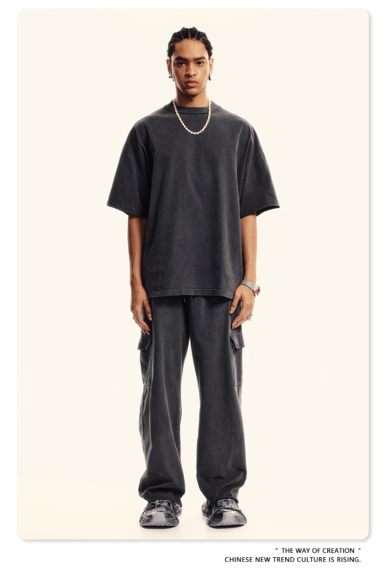 Men's Midnight Drift Cargo Pants | Vintage Wash Streetwear