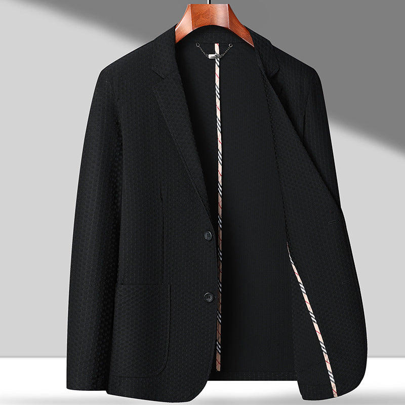 Men's Unlined Collarless Blazer | Spring/Summer Minimalist Jacket