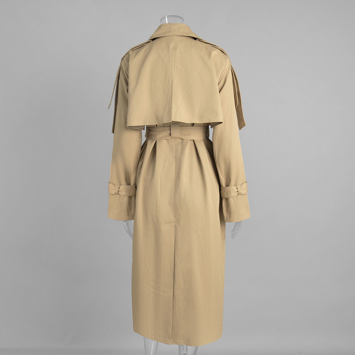 Classic British Double-Breasted Women's Trench Coat