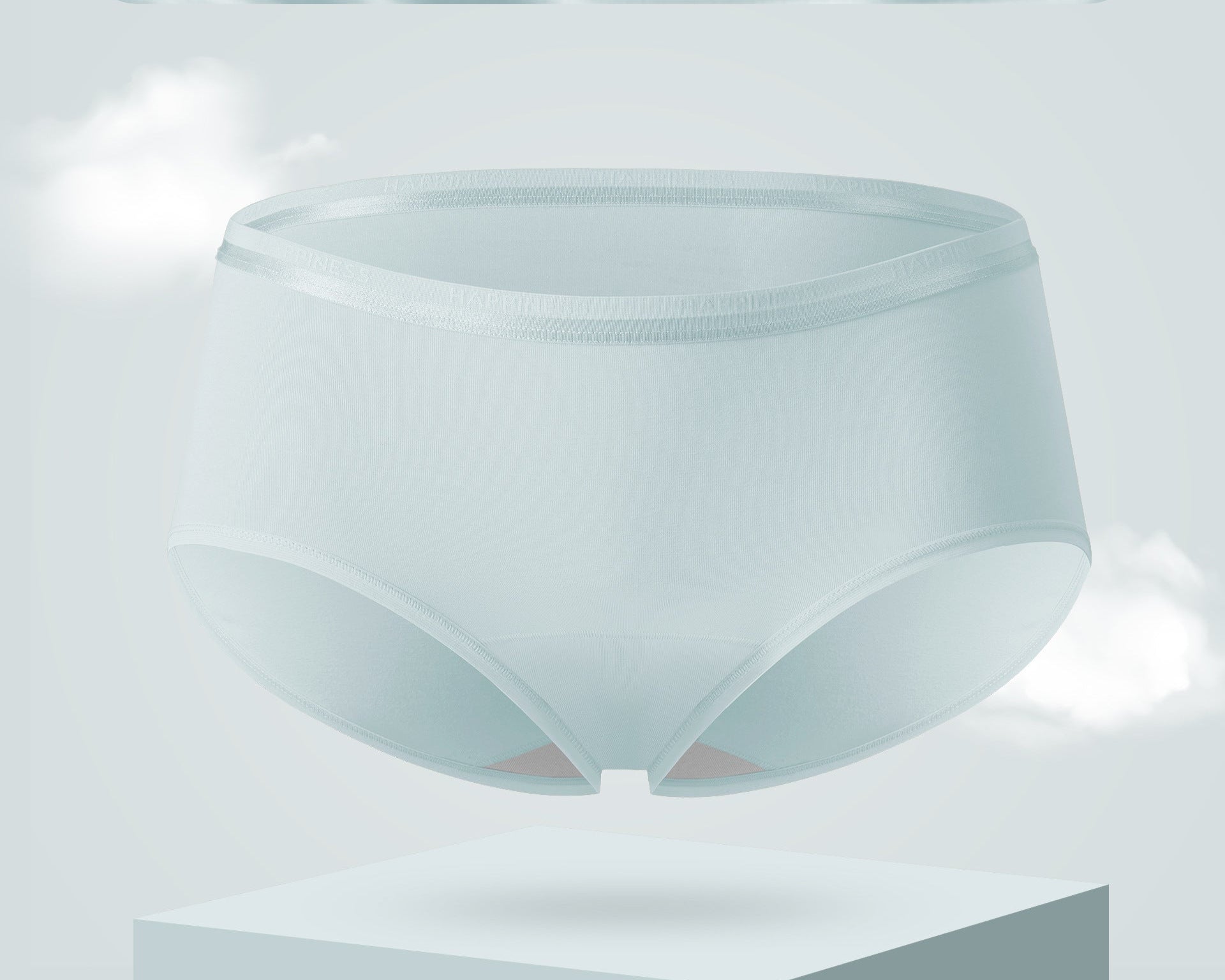 Antibacterial brief in baby blue made with cotton
