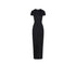 A classic black sleeveless maxi dress with a fitted silhouette, ideal for both casual and formal occasions.