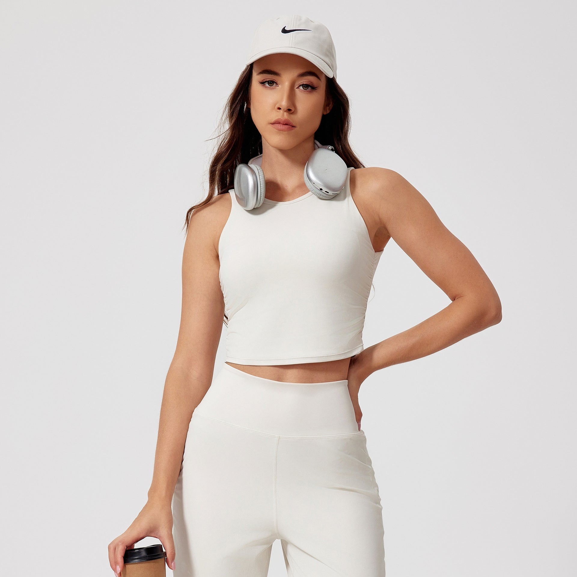 Racerback Cropped Tank Top