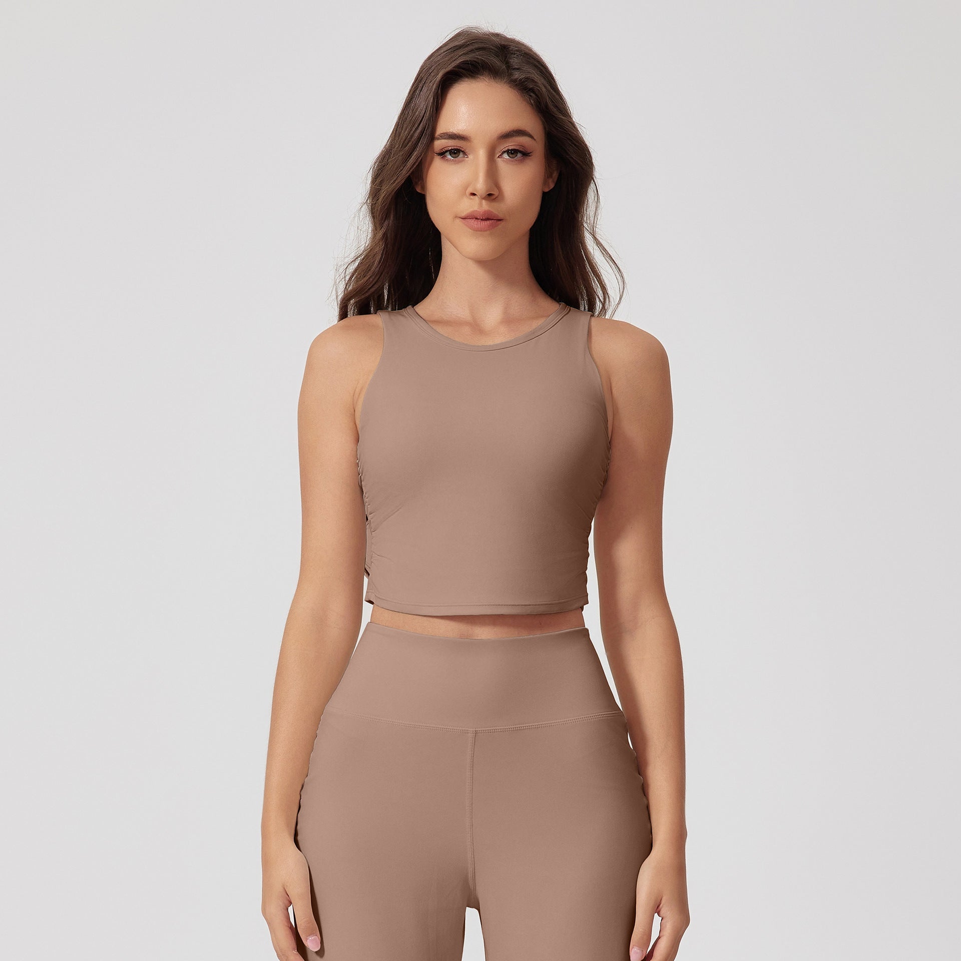 Racerback Cropped Tank Top