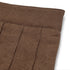 Focused shot on the waistband of the brown skort, highlighting its seamless design.