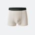 Soft beige men's boxer briefs with dark waistband, minimal seams and breathable fabric for maximum comfort