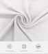 Close-up of cream ribbed fabric texture twisted to show elasticity, detailed shot showing quality and stretch properties