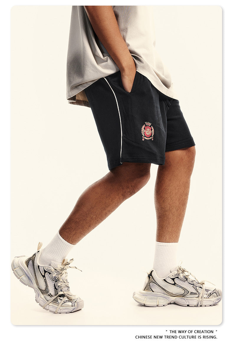 Men's Premium Athletic Embroidered Shorts | Vintage Sport Collection