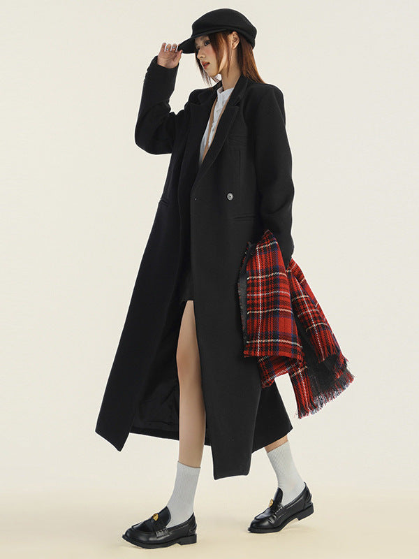 Oversized Longline Single-Button Coat