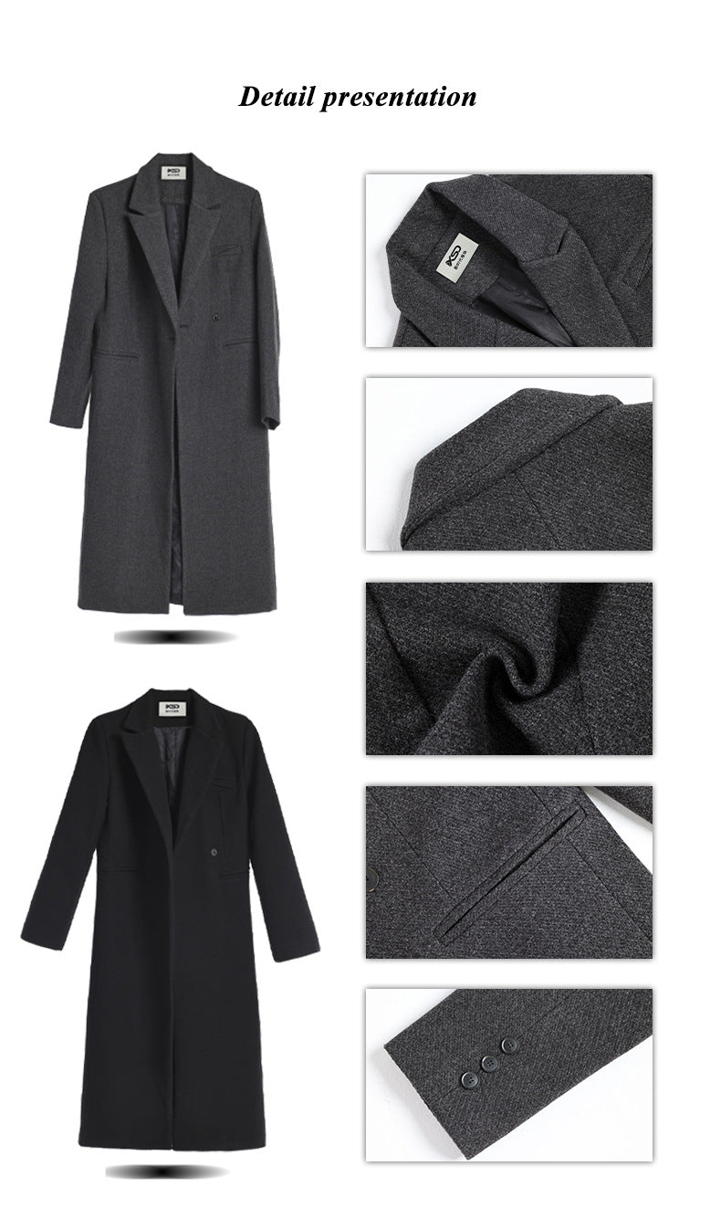 Oversized Longline Single-Button Coat