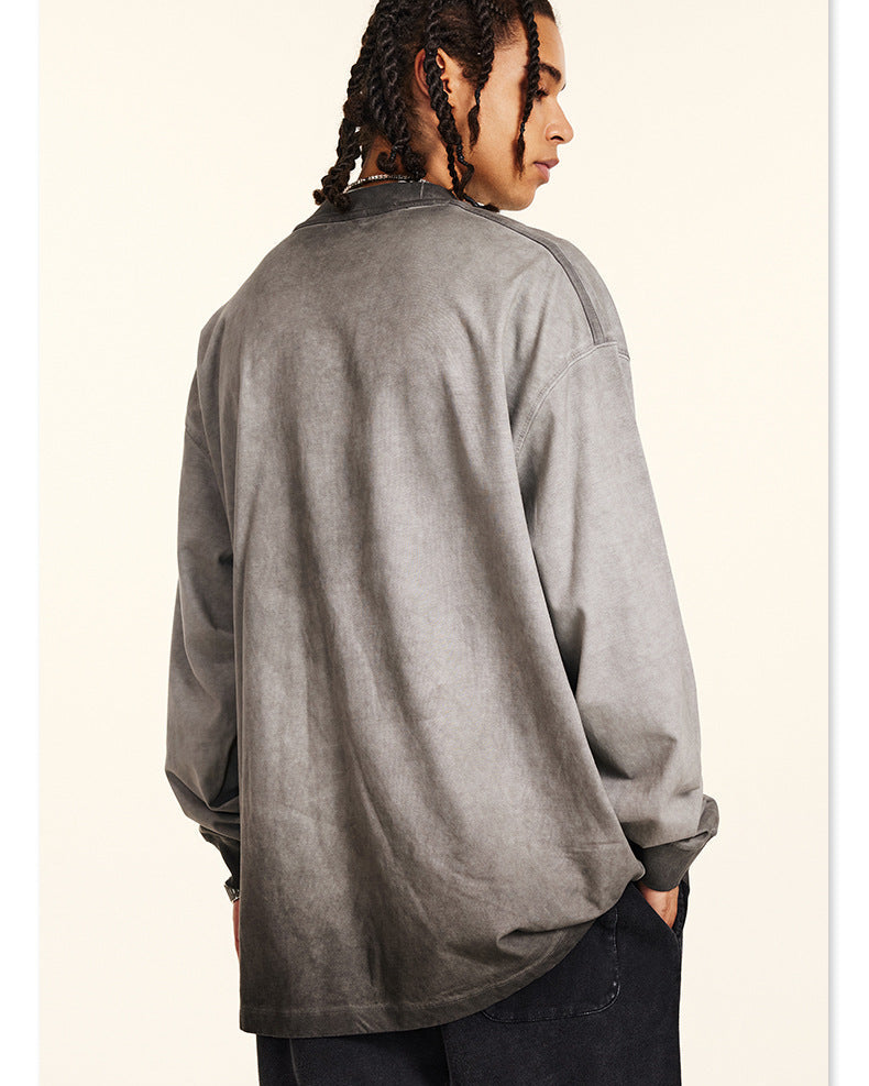 Minimalist Poetry Cotton Long Sleeve Tee