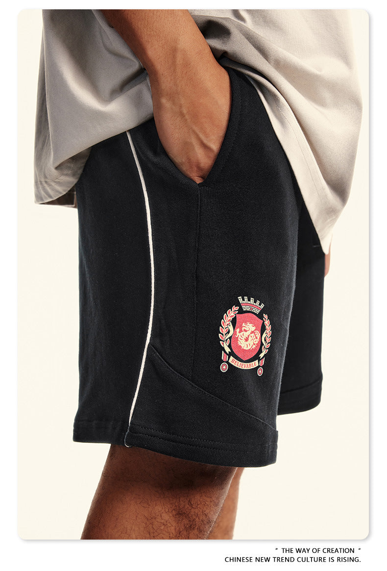 Men's Premium Athletic Embroidered Shorts | Vintage Sport Collection