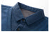 Navy striped collar with black button detail