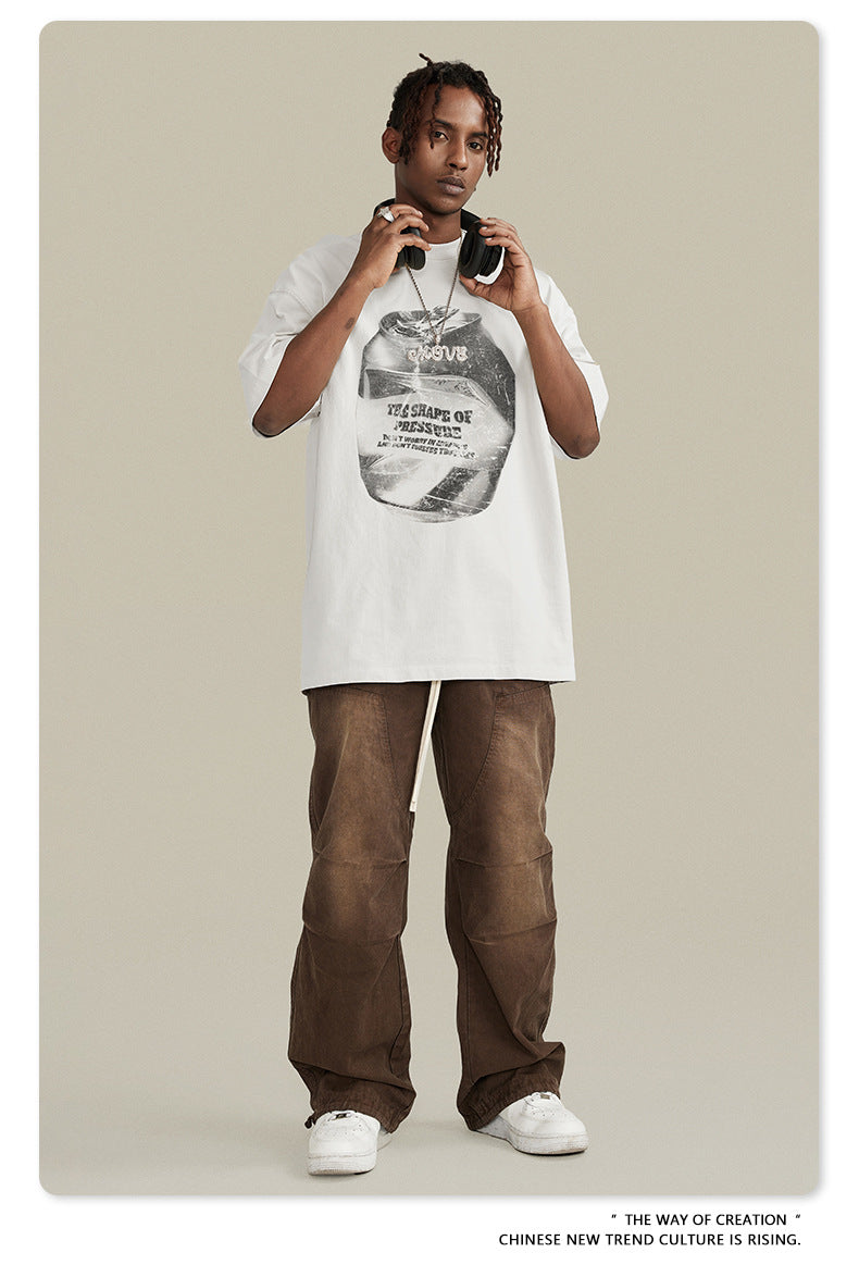Men's Shape of Pressure Tee | Vintage Print Streetwear