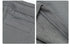 Close-up of gray sweatpants showing pocket construction and interior fabric texture