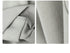 Close-up fabric detail shots showing ribbed texture and material construction of light gray sweatshirt
