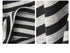 Fabric texture and seam details of striped top