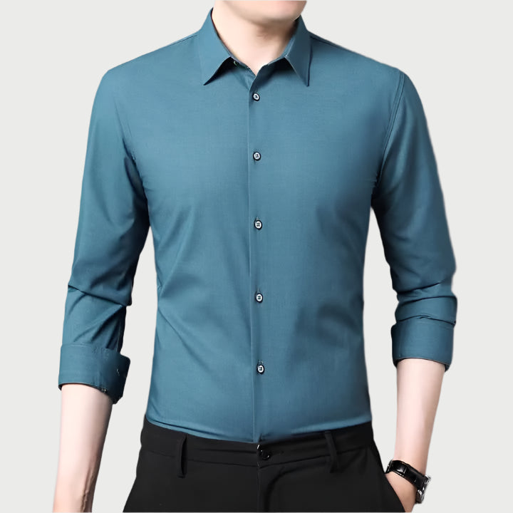 Men's Premium Cotton Business Shirt | Classic Slim Fit Design