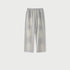 Light grey drawstring sweatpants with elastic waistband and relaxed straight-leg fit