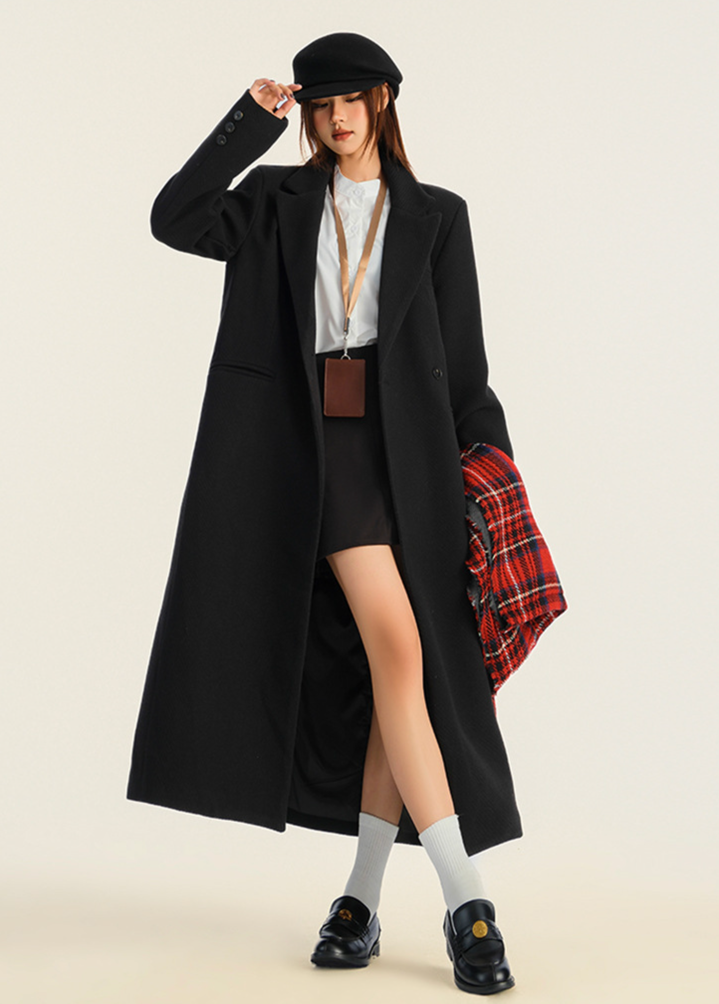 Oversized Longline Single-Button Coat