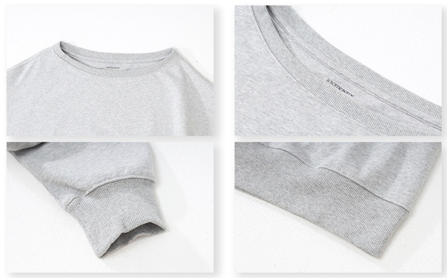 Oversized Off-Shoulder Sweatshirt with Relaxed Fit