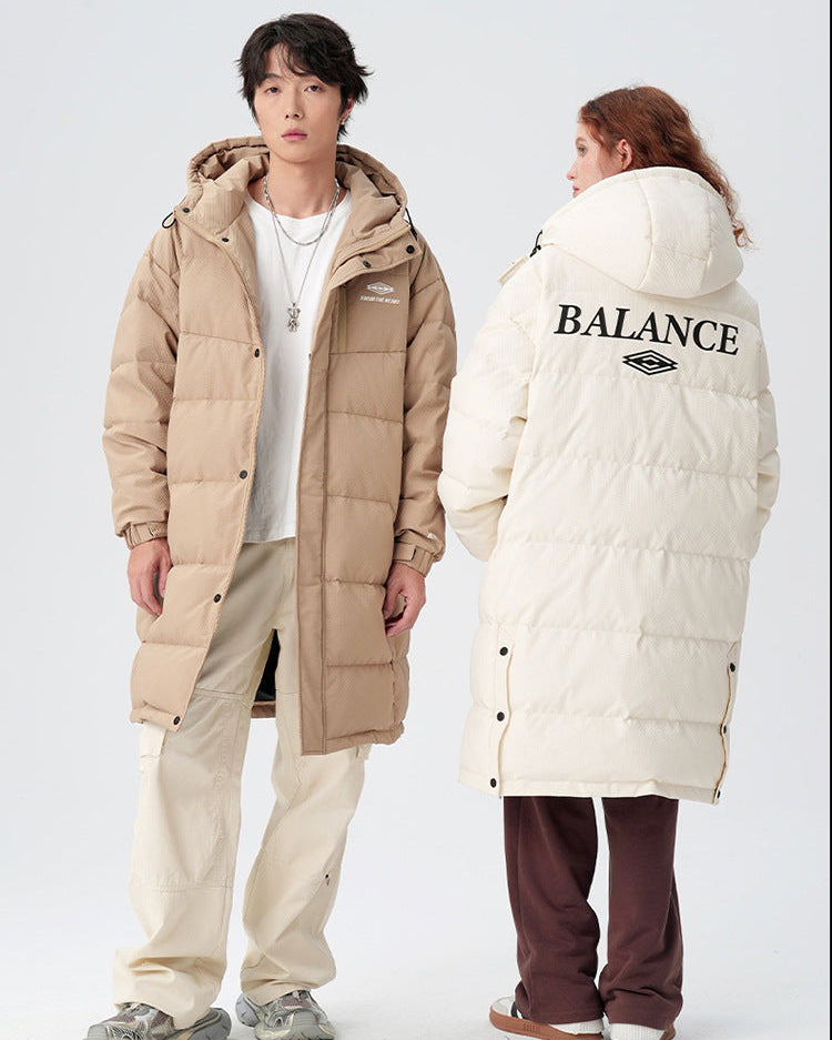 Nordic Minimalist Puffer Long Coat