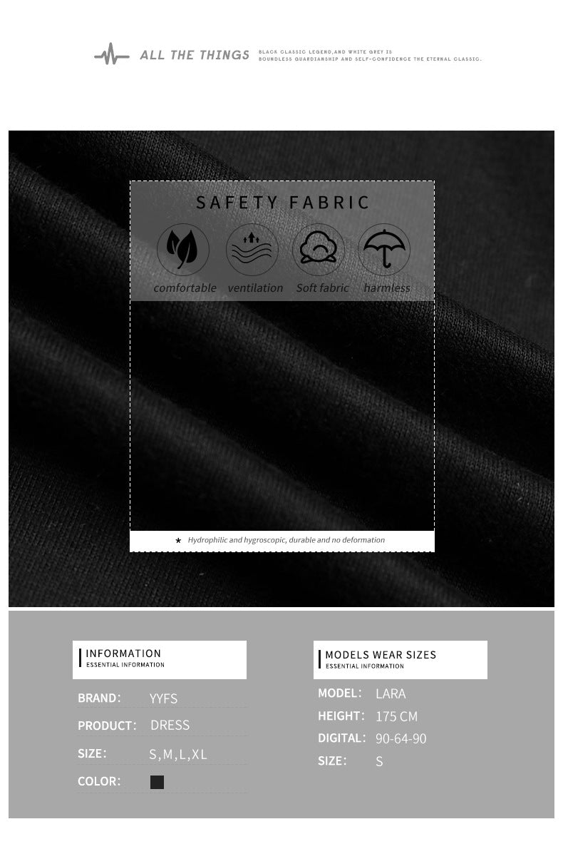 Safety fabric label highlighting comfort, ventilation, softness, and harmless material properties