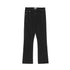 Black high-rise flared denim jeans displayed flat lay, featuring classic five-pocket design and IIXX brand label