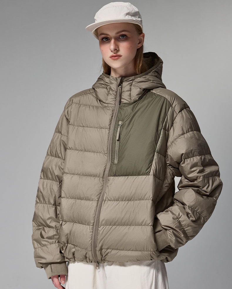 Women’s Puffer Jacket 90% Down Water-Resistant Hood — Winter Coat