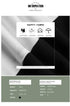 Safety fabric tag highlighting comfort, ventilation, softness, harmlessness