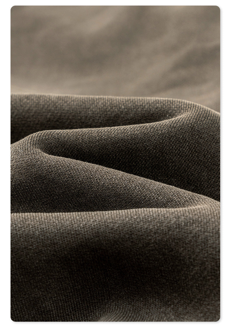 Men's Washed Fleece Distressed Sweatpants | Light Fleece Lined Straight Leg