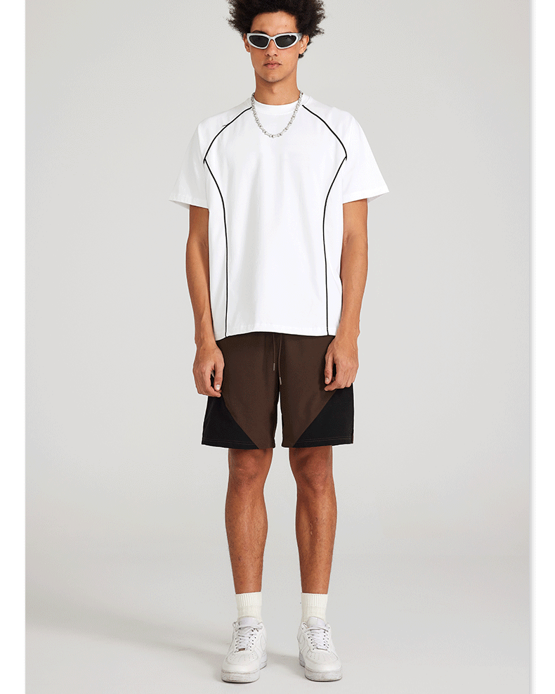Men's Retro Sport Shorts | Geometric Color Block Series