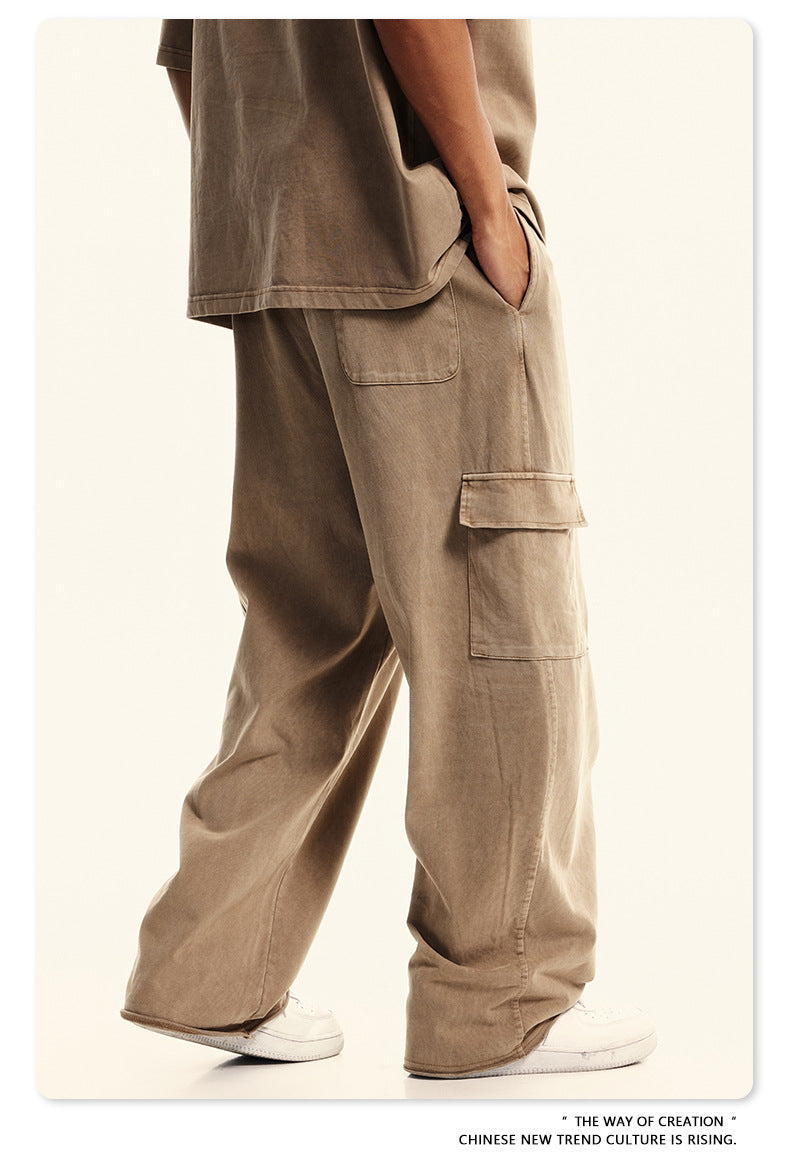 Men's Midnight Drift Cargo Pants | Vintage Wash Streetwear