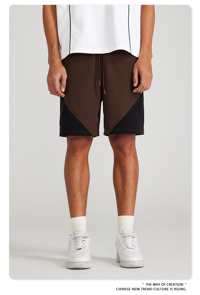 Men's Retro Sport Shorts | Geometric Color Block Series