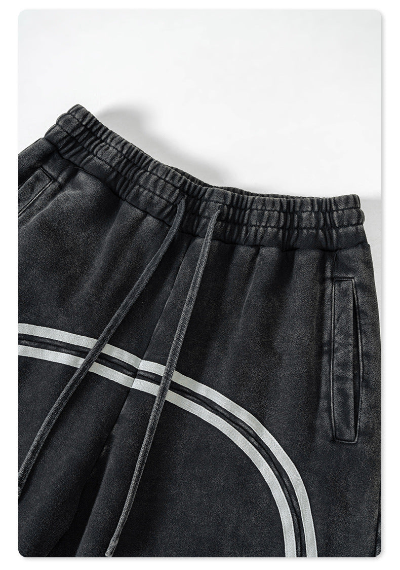 Men's Side-Stripe Track Pants | Premium Loose-Fit Series