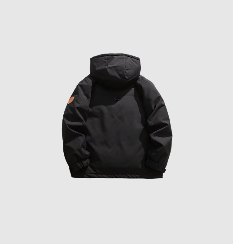 Patch Badge Down Puffer Coat